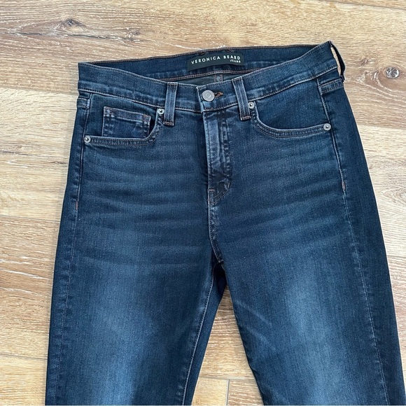 Veronica Beard Emma Skinny Mid Rise Women’s Dark Ink Jeans Sz 27/4 GUC - Picture 3 of 8